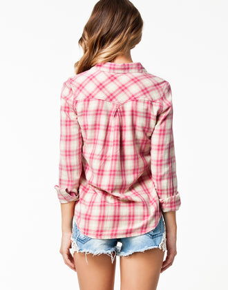 Pink Check Shirt (1)