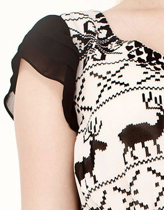 Sleeve Sheared Waist Dress (6)